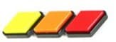 EMBLEMA PARA PERSIANA OFF ROAD IMPORTADO TOYOTA 3 COLORES (AMARILLO-NARANJA-ROJO) VDJ 2008-2024